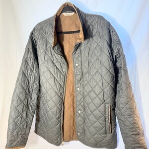 Peter Millar Suffolk Quilted Gray Jacket